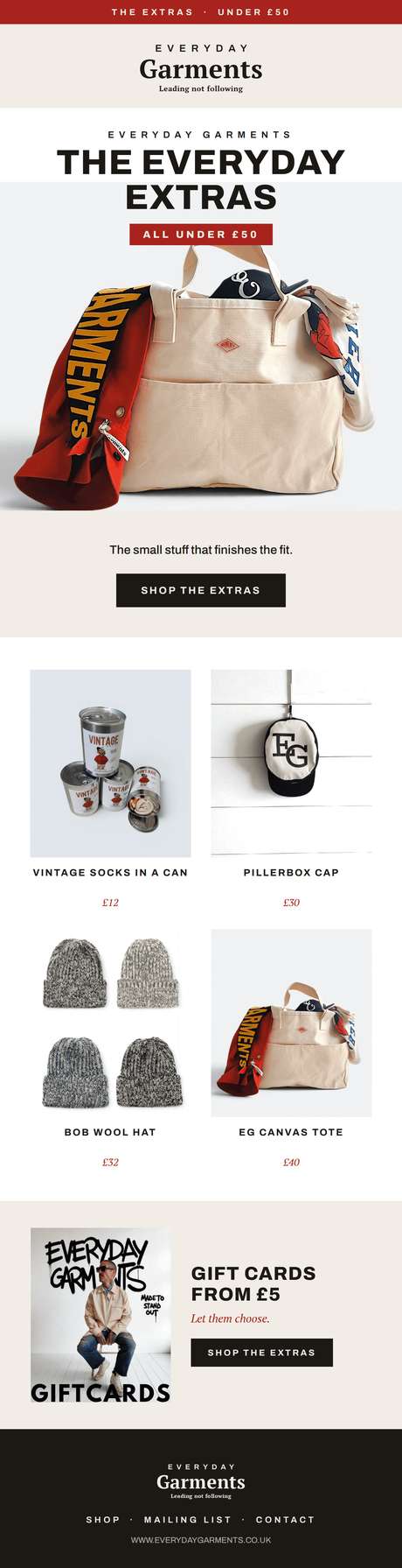 Gifting edit email designed by JHA Media