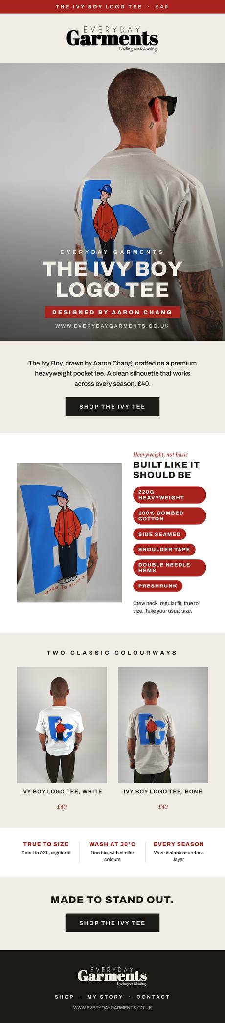 Product spotlight email designed by JHA Media